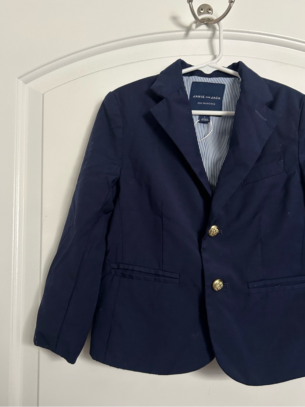 Janie and Jack Boy Maritime The Classic Blazer Navy Size 5 NWOT preppy holiday - Picture 11 of 15